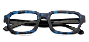 Black Rectangle Full Rim Unisex Eyeglasses by Vincent Chase-151030
