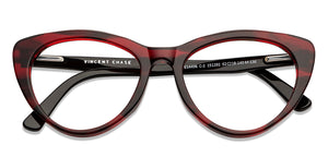 Maroon Cat Eye Full Rim Unisex Eyeglasses by Vincent Chase-151292