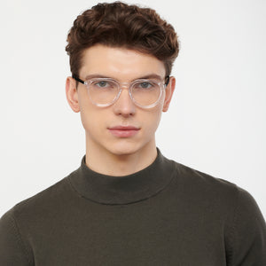 Transparent Geometric Full Rim Unisex Eyeglasses by Vincent Chase-151300