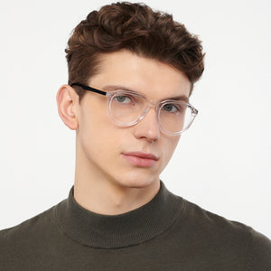 Transparent Geometric Full Rim Unisex Eyeglasses by Vincent Chase-151300