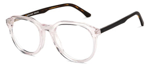 Transparent Geometric Full Rim Unisex Eyeglasses by Vincent Chase-151300