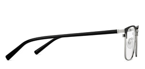 Silver Rectangle Full Rim Men Eyeglasses by Vincent Chase-152035
