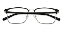 Load image into Gallery viewer, Silver Rectangle Full Rim Men Eyeglasses by Vincent Chase-152035
