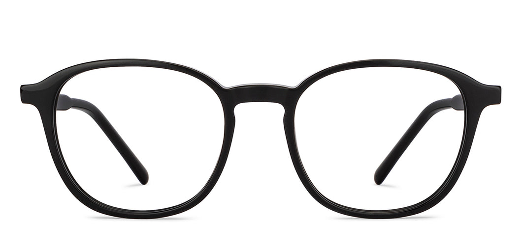 Black Round Full Rim Unisex Eyeglasses by Vincent Chase-201109