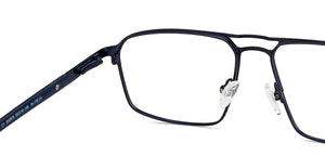Blue Rectangle Full Rim Unisex Eyeglasses by Vincent Chase-200878