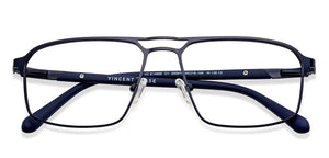 Blue Rectangle Full Rim Unisex Eyeglasses by Vincent Chase-200878