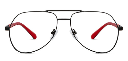 Black Aviator Full Rim Unisex Eyeglasses by Vincent Chase-200912