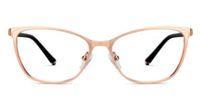 Load image into Gallery viewer, Gold Cat Eye Full Rim Women Eyeglasses by Vincent Chase-200913