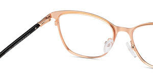 Gold Cat Eye Full Rim Women Eyeglasses by Vincent Chase-200913
