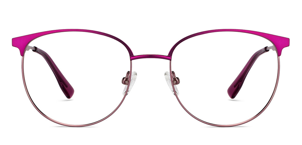 Purple Round Full Rim Women Eyeglasses by Vincent Chase-201073