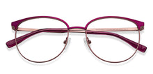 Load image into Gallery viewer, Purple Round Full Rim Women Eyeglasses by Vincent Chase-201073