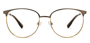 Brown Round Full Rim Unisex Eyeglasses by Vincent Chase-201074