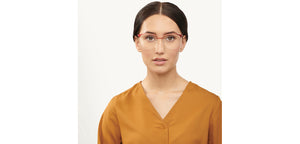 Gold Round Full Rim Women Eyeglasses by Vincent Chase-201075