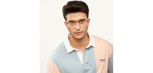 Brown Rectangle Full Rim Unisex Eyeglasses by Vincent Chase-201078
