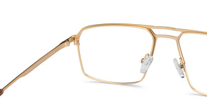 Brown Rectangle Full Rim Unisex Eyeglasses by Vincent Chase-201078