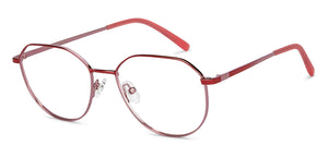 Pink Geometric Full Rim Women Eyeglasses by Vincent Chase-201079