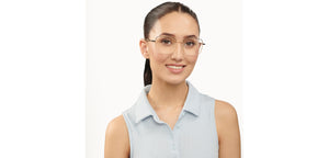 Gold Square Full Rim Unisex Eyeglasses by Vincent Chase-201091