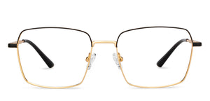 Gold Square Full Rim Unisex Eyeglasses by Vincent Chase-201091