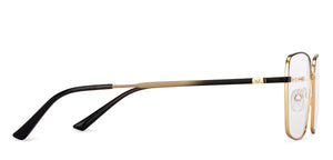 Gold Square Full Rim Unisex Eyeglasses by Vincent Chase-201091