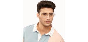 Gunmetal Square Full Rim Unisex Eyeglasses by Vincent Chase-201092