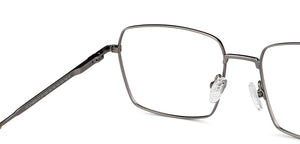 Gunmetal Square Full Rim Unisex Eyeglasses by Vincent Chase-201092