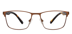 Brown Rectangle Full Rim Unisex Eyeglasses by Vincent Chase-201361