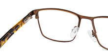 Load image into Gallery viewer, Brown Rectangle Full Rim Unisex Eyeglasses by Vincent Chase-201361