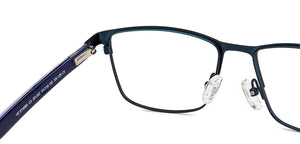 Blue Rectangle Full Rim Unisex Eyeglasses by Vincent Chase-201362