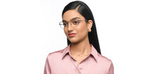 Load image into Gallery viewer, Gunmetal Rectangle Full Rim Unisex Eyeglasses by Vincent Chase-211407