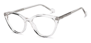 Transparent Cat Eye Full Rim Women Eyeglasses by Vincent Chase-206653