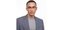 Load image into Gallery viewer, Black Geometric Full Rim Unisex Eyeglasses by Vincent Chase-207366