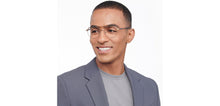 Load image into Gallery viewer, Gold Geometric Full Rim Unisex Eyeglasses by Vincent Chase-207372