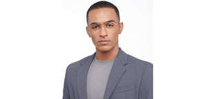 Gold Geometric Full Rim Unisex Eyeglasses by Vincent Chase-207372