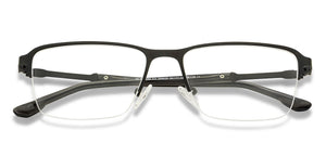 Black Rectangle Half Rim Unisex Eyeglasses by Vincent Chase-209029