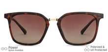 Load image into Gallery viewer, Brown Wayfarer Full Rim Extra Wide Unisex Sunglasses by Vincent Chase Polarized-138546