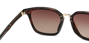 Brown Wayfarer Full Rim Extra Wide Unisex Sunglasses by Vincent Chase Polarized-138546