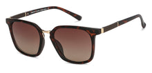 Load image into Gallery viewer, Brown Wayfarer Full Rim Extra Wide Unisex Sunglasses by Vincent Chase Polarized-138546