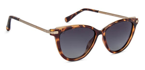 Brown Cat Eye Full Rim Medium Women Sunglasses by Vincent Chase Polarized-140457