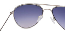 Load image into Gallery viewer, Silver Aviator Full Rim Narrow Unisex Sunglasses by Vincent Chase-146439