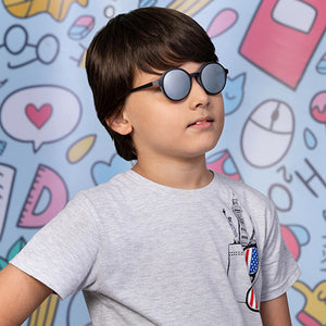 Black Round Full Rim Kids Eyeglasses by Lenskart Junior-128761