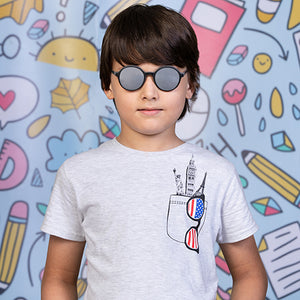 Black Round Full Rim Kids Eyeglasses by Lenskart Junior-128761