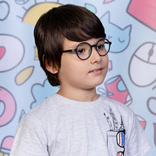 Load image into Gallery viewer, Black Round Full Rim Kids Eyeglasses by Lenskart Junior-128761
