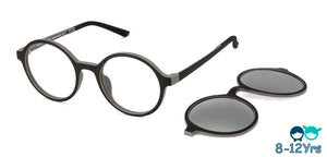 Black Round Full Rim Kids Eyeglasses by Lenskart Junior-128761
