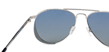 Load image into Gallery viewer, Silver Aviator Full Rim Unisex Sunglasses by Vincent Chase Polarized-130075