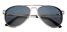 Load image into Gallery viewer, Silver Aviator Full Rim Unisex Sunglasses by Vincent Chase Polarized-130075