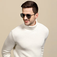 Load image into Gallery viewer, Silver Aviator Full Rim Unisex Sunglasses by Vincent Chase Polarized-130075