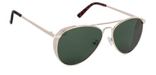 Load image into Gallery viewer, Gold Aviator Full Rim Unisex Sunglasses by Vincent Chase Polarized-130076