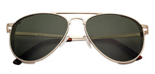 Load image into Gallery viewer, Gold Aviator Full Rim Unisex Sunglasses by Vincent Chase Polarized-130076