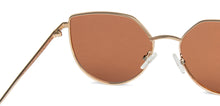 Load image into Gallery viewer, Gold Cat Eye Full Rim Women Sunglasses by Vincent Chase Polarized-139363
