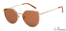 Load image into Gallery viewer, Gold Cat Eye Full Rim Women Sunglasses by Vincent Chase Polarized-139363